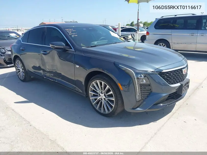 2026 Cadillac Ct5 Premium Luxury Rwd VIN: 1G6DS5RKXT0116617 Lot: 45523737