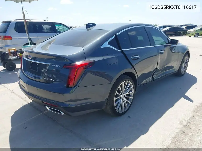 2026 Cadillac Ct5 Premium Luxury Rwd VIN: 1G6DS5RKXT0116617 Lot: 45523737