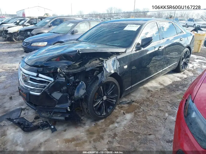 2016 Cadillac Ct6 Platinum VIN: 1G6KK5R60GU167228 Lot: 43920733
