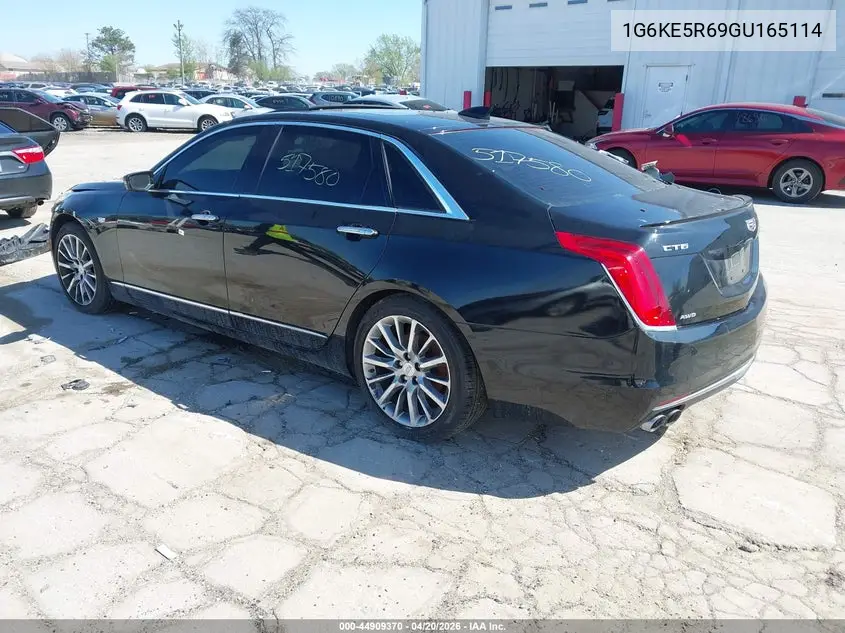 2016 Cadillac Ct6 Twin Turbo Luxury VIN: 1G6KE5R69GU165114 Lot: 44909370