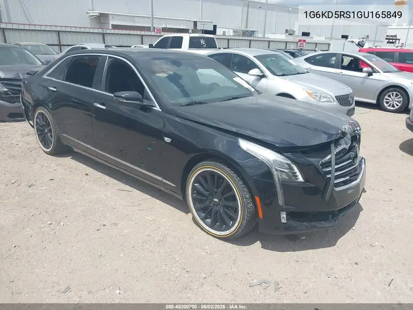 2016 Cadillac Ct6 Luxury VIN: 1G6KD5RS1GU165849 Lot: 45200700