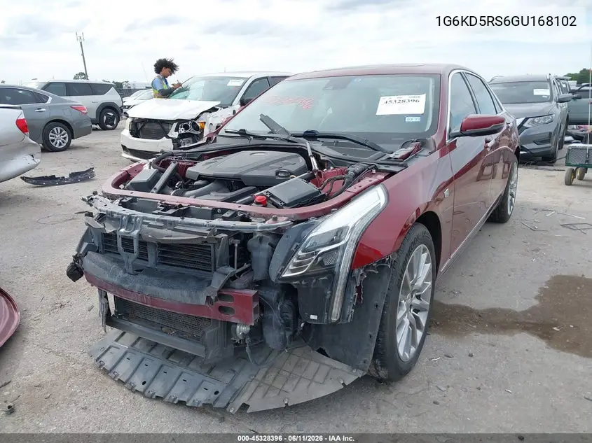 2016 Cadillac Ct6 Luxury VIN: 1G6KD5RS6GU168102 Lot: 45328396