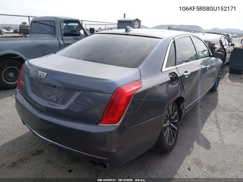 2016 Cadillac Ct6 Premium Luxury VIN: 1G6KF5RS8GU152171 Lot: 45329741