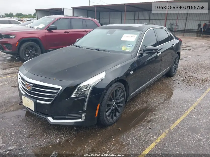 2016 Cadillac Ct6 Luxury VIN: 1G6KD5RS9GU165758 Lot: 45382305