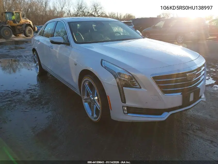 2017 Cadillac Ct6 Luxury VIN: 1G6KD5RS0HU138997 Lot: 44159643