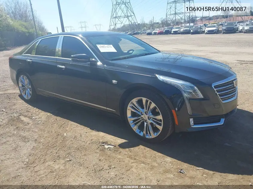 2017 Cadillac Ct6 Twin Turbo Premium Luxury VIN: 1G6KH5R65HU140087 Lot: 44827675