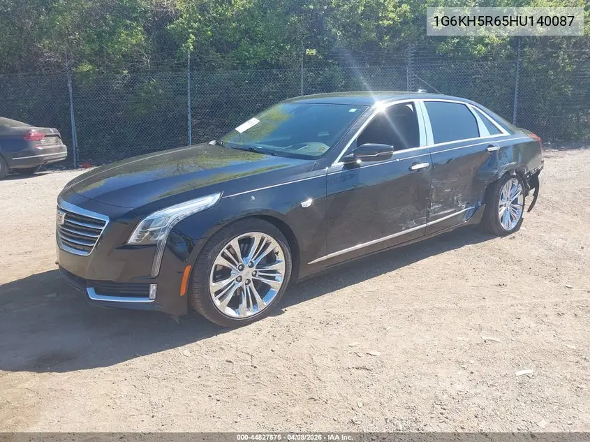 2017 Cadillac Ct6 Twin Turbo Premium Luxury VIN: 1G6KH5R65HU140087 Lot: 44827675