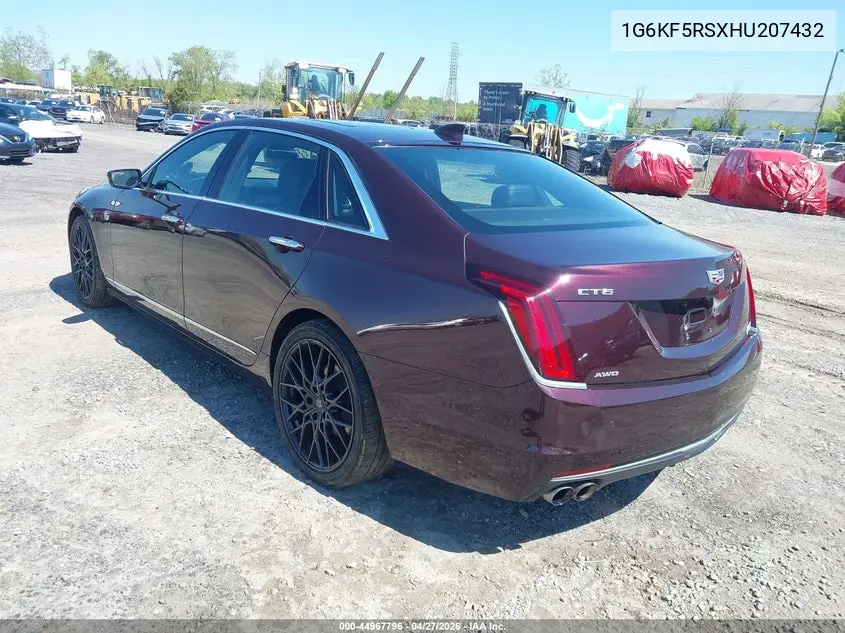 2017 Cadillac Ct6 Premium Luxury VIN: 1G6KF5RSXHU207432 Lot: 44967796