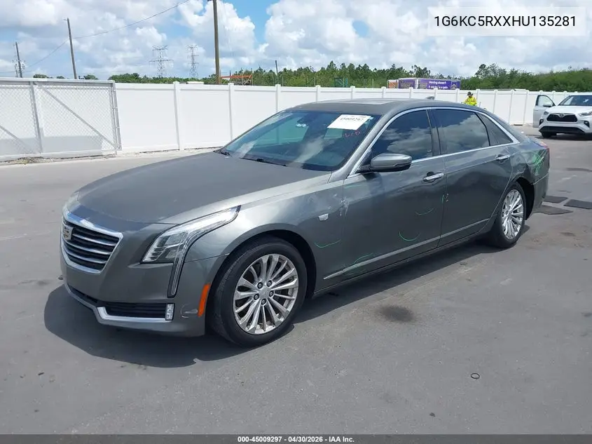 2017 Cadillac Ct6 Luxury VIN: 1G6KC5RXXHU135281 Lot: 45009297