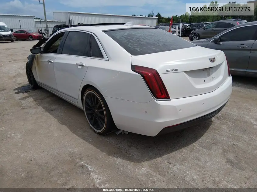 2017 Cadillac Ct6 Luxury VIN: 1G6KC5RX9HU137779 Lot: 45274996