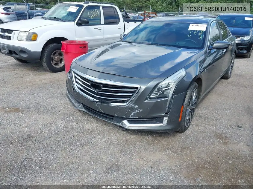 2017 Cadillac Ct6 Premium Luxury VIN: 1G6KF5RS0HU140016 Lot: 45395650