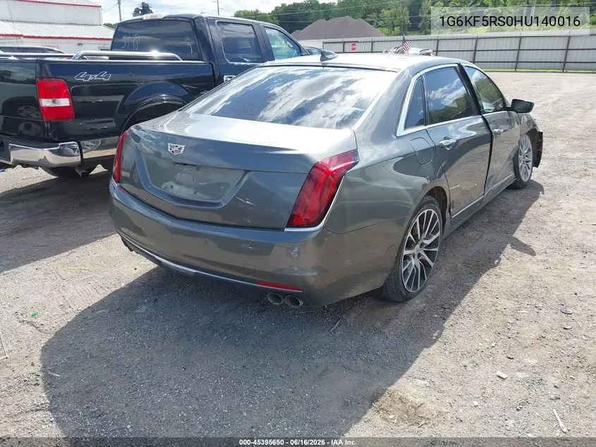 2017 Cadillac Ct6 Premium Luxury VIN: 1G6KF5RS0HU140016 Lot: 45395650