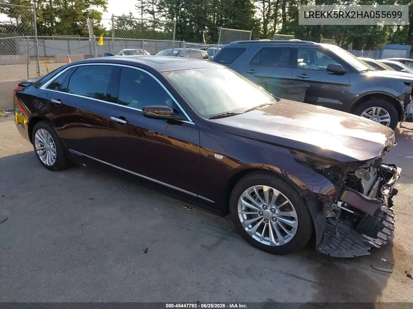 2017 Cadillac Ct6 Plug-In Standard VIN: LREKK5RX2HA055699 Lot: 45447793