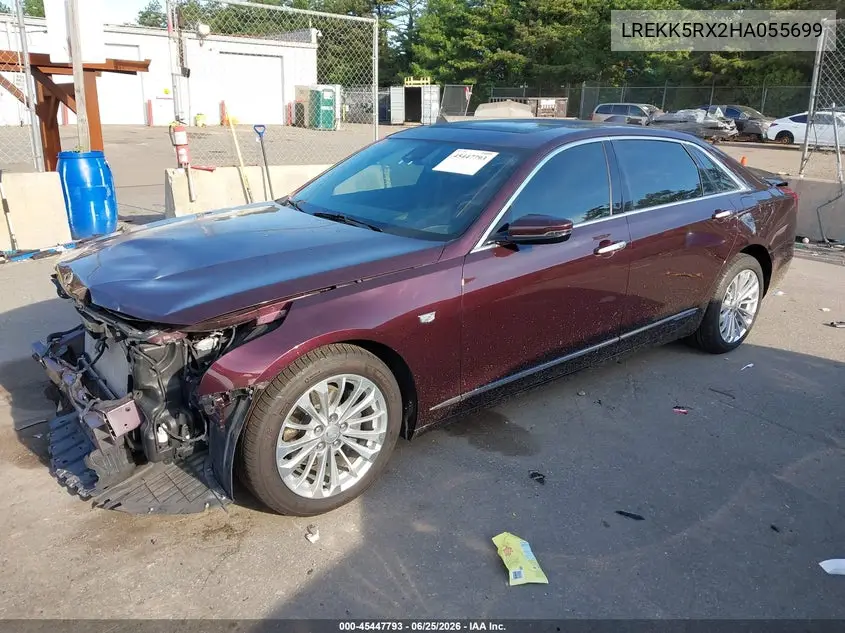 2017 Cadillac Ct6 Plug-In Standard VIN: LREKK5RX2HA055699 Lot: 45447793