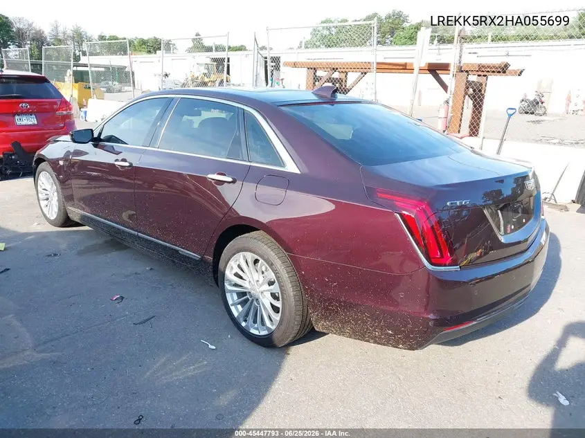 2017 Cadillac Ct6 Plug-In Standard VIN: LREKK5RX2HA055699 Lot: 45447793