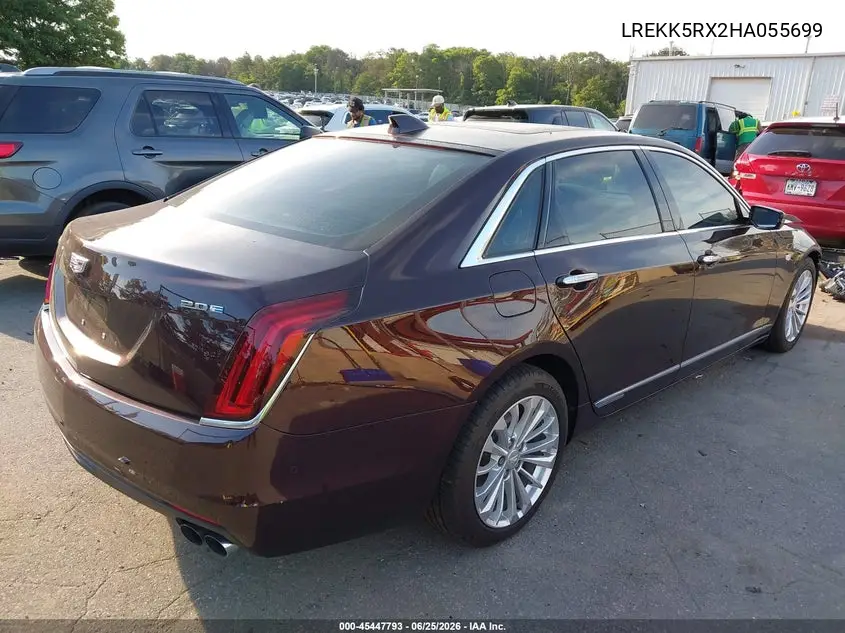 2017 Cadillac Ct6 Plug-In Standard VIN: LREKK5RX2HA055699 Lot: 45447793