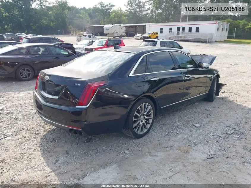 2017 Cadillac Ct6 Luxury VIN: 1G6KD5RS7HU205188 Lot: 45526792