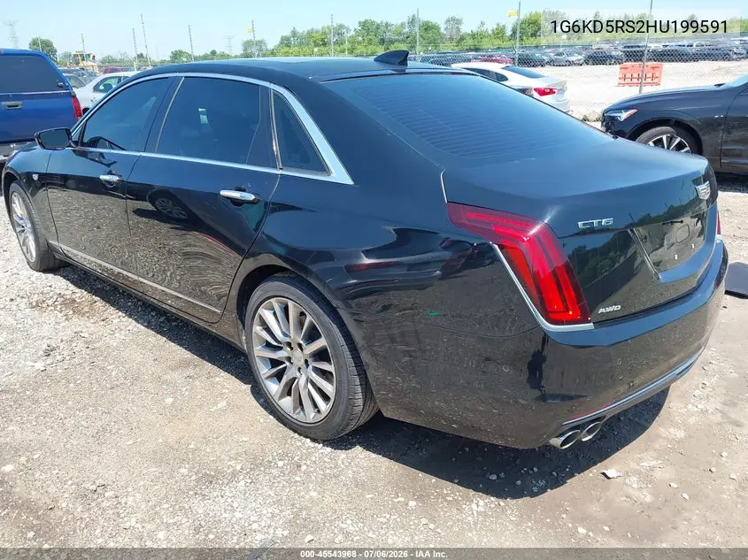 2017 Cadillac Ct6 Luxury VIN: 1G6KD5RS2HU199591 Lot: 45543968