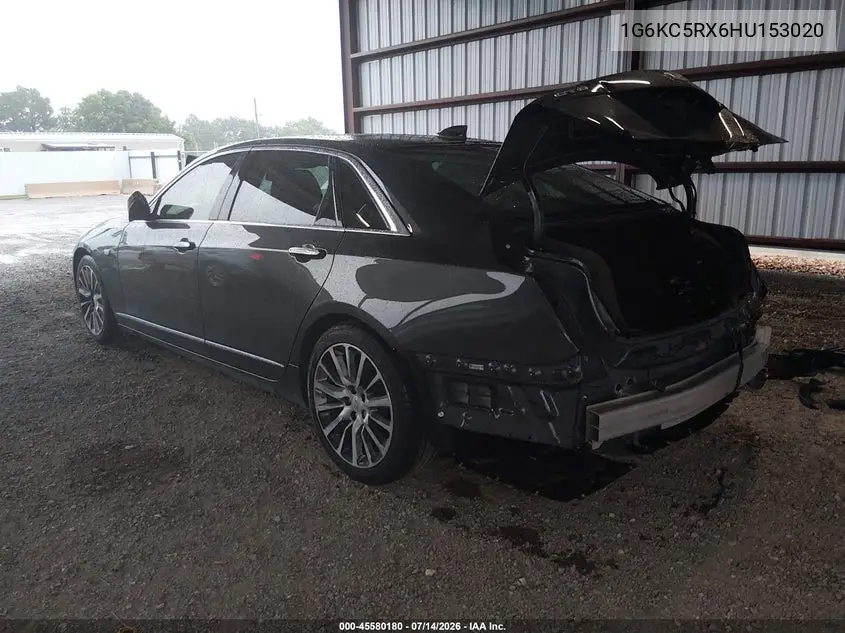2017 Cadillac Ct6 Luxury VIN: 1G6KC5RX6HU153020 Lot: 45580180