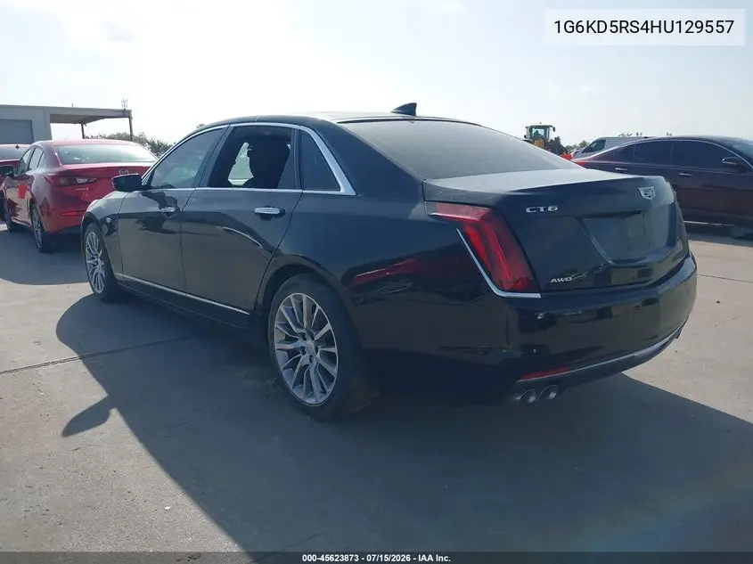 2017 Cadillac Ct6 Luxury VIN: 1G6KD5RS4HU129557 Lot: 45623873