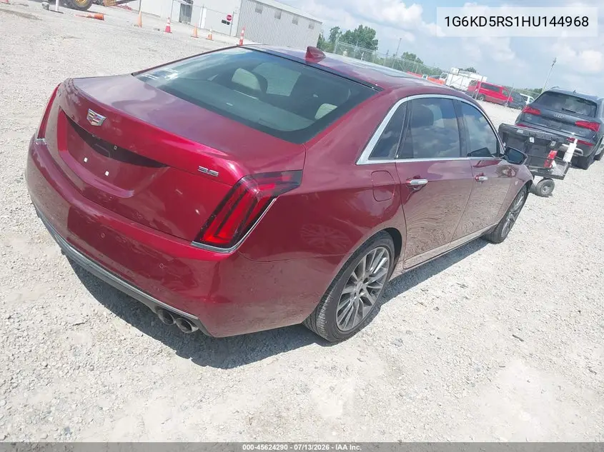 2017 Cadillac Ct6 Luxury VIN: 1G6KD5RS1HU144968 Lot: 45624290
