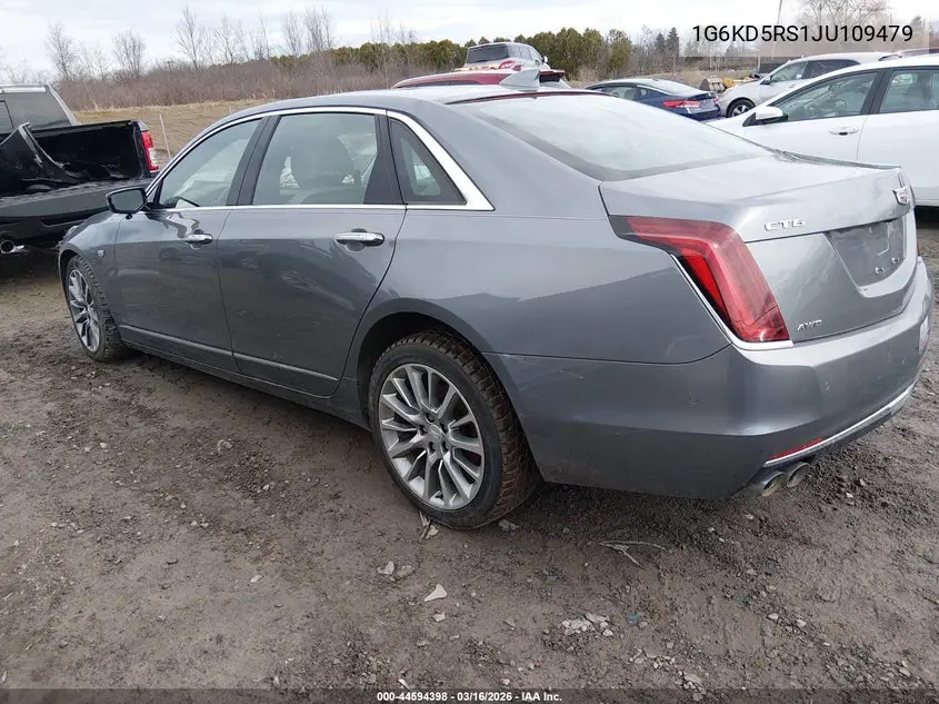 2018 Cadillac Ct6 Luxury VIN: 1G6KD5RS1JU109479 Lot: 44594398
