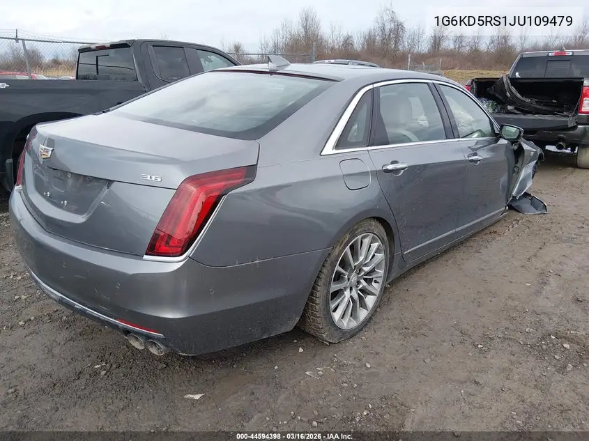 2018 Cadillac Ct6 Luxury VIN: 1G6KD5RS1JU109479 Lot: 44594398