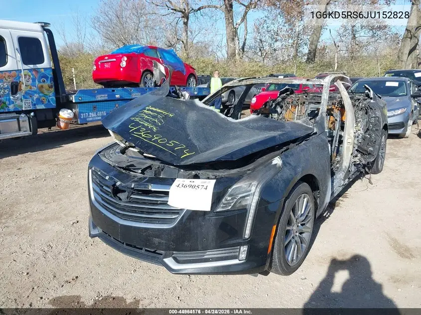 2018 Cadillac Ct6 Luxury VIN: 1G6KD5RS6JU152828 Lot: 44964176