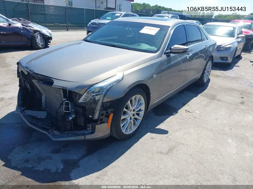 2018 Cadillac Ct6 Standard VIN: 1G6KB5RS5JU153443 Lot: 45208859