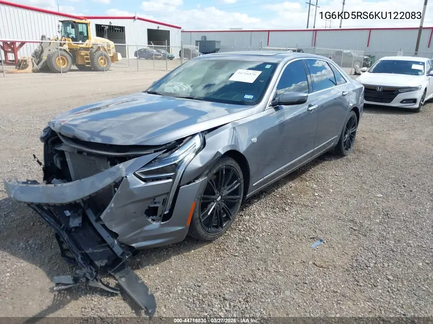2019 Cadillac Ct6 Premium Luxury VIN: 1G6KD5RS6KU122083 Lot: 44716830