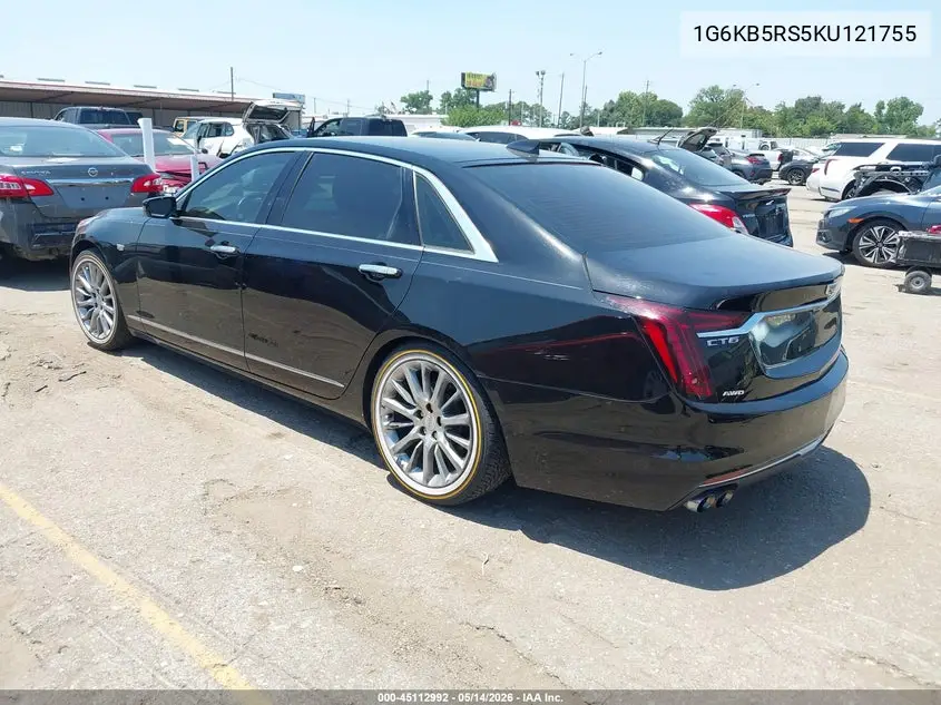 2019 Cadillac Ct6 Luxury VIN: 1G6KB5RS5KU121755 Lot: 45112992