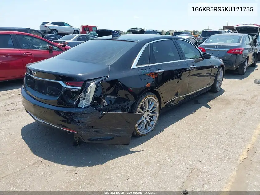 2019 Cadillac Ct6 Luxury VIN: 1G6KB5RS5KU121755 Lot: 45112992