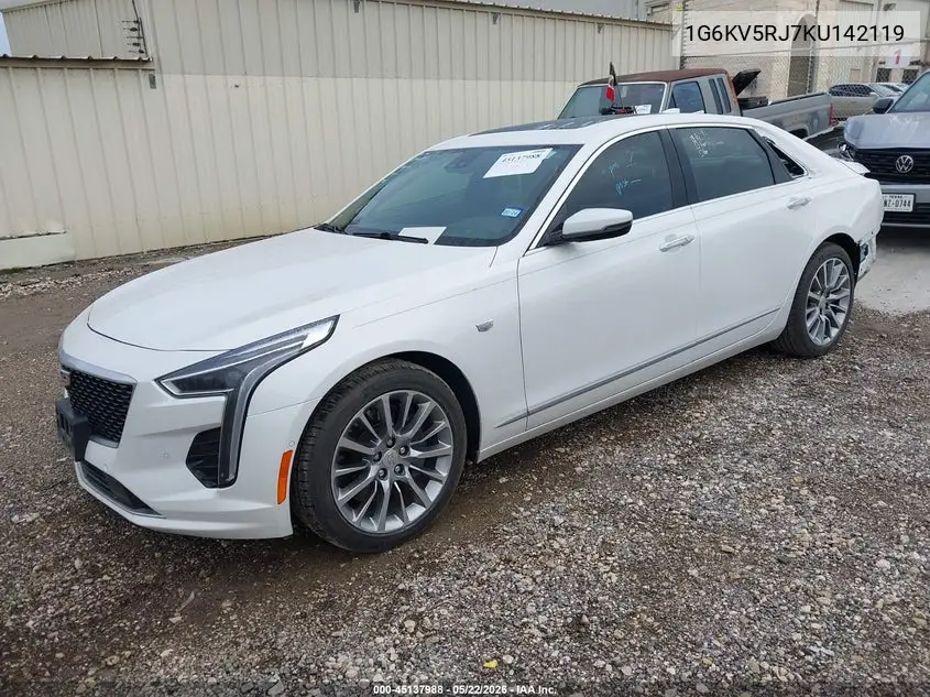 2019 Cadillac Ct6 Platinum VIN: 1G6KV5RJ7KU142119 Lot: 45137988