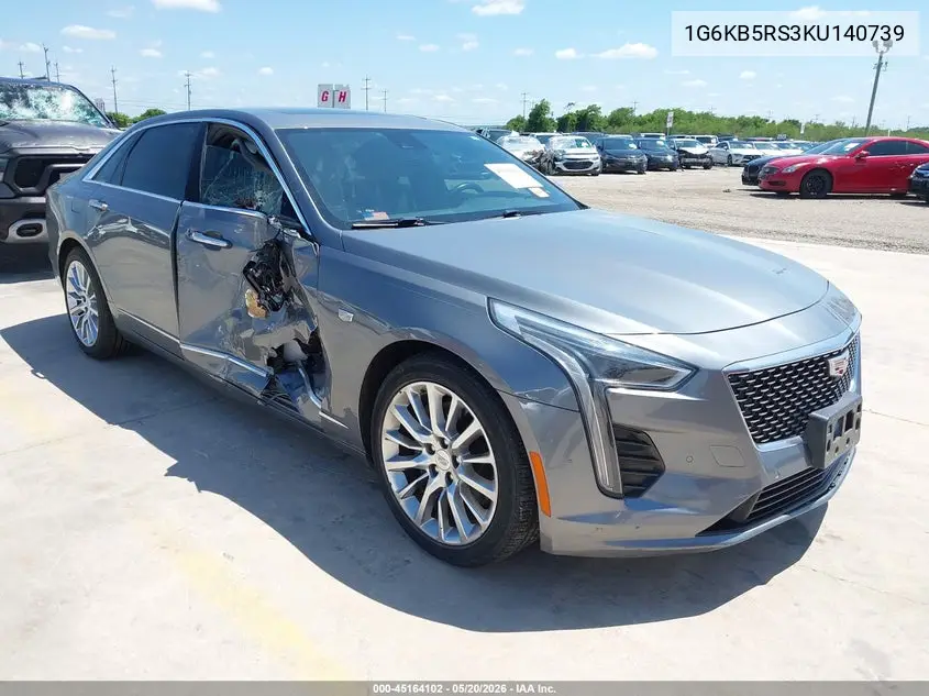 2019 Cadillac Ct6 Luxury VIN: 1G6KB5RS3KU140739 Lot: 45164102