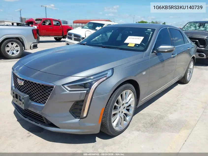 2019 Cadillac Ct6 Luxury VIN: 1G6KB5RS3KU140739 Lot: 45164102