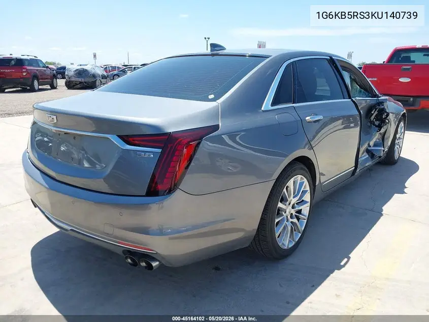 2019 Cadillac Ct6 Luxury VIN: 1G6KB5RS3KU140739 Lot: 45164102