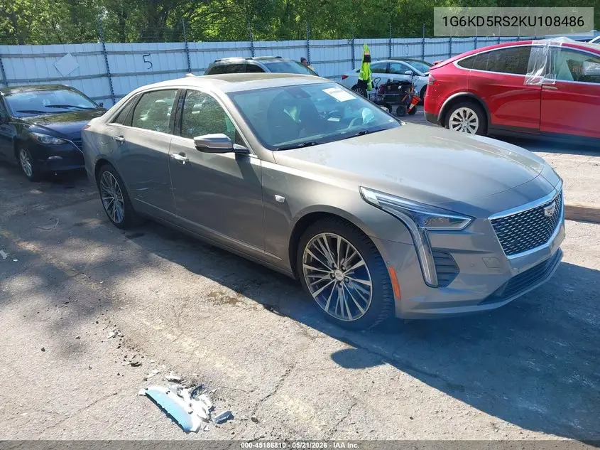 2019 Cadillac Ct6 Premium Luxury VIN: 1G6KD5RS2KU108486 Lot: 45186810