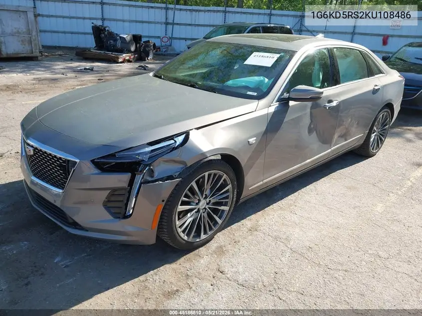 2019 Cadillac Ct6 Premium Luxury VIN: 1G6KD5RS2KU108486 Lot: 45186810
