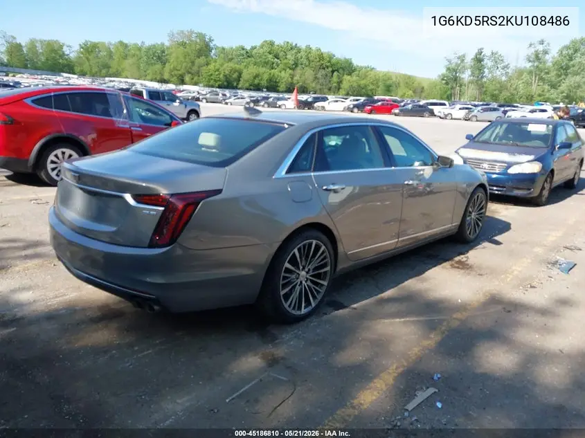 2019 Cadillac Ct6 Premium Luxury VIN: 1G6KD5RS2KU108486 Lot: 45186810