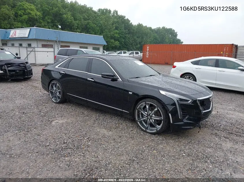 2019 Cadillac Ct6 Premium Luxury VIN: 1G6KD5RS3KU122588 Lot: 45190975