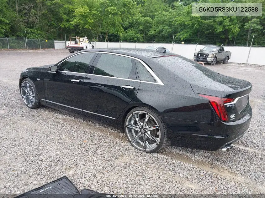 2019 Cadillac Ct6 Premium Luxury VIN: 1G6KD5RS3KU122588 Lot: 45190975