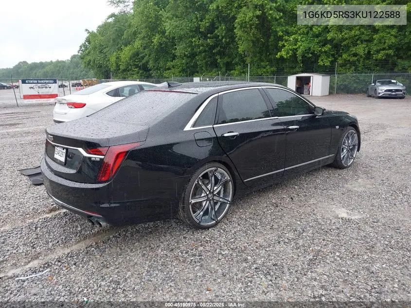 2019 Cadillac Ct6 Premium Luxury VIN: 1G6KD5RS3KU122588 Lot: 45190975