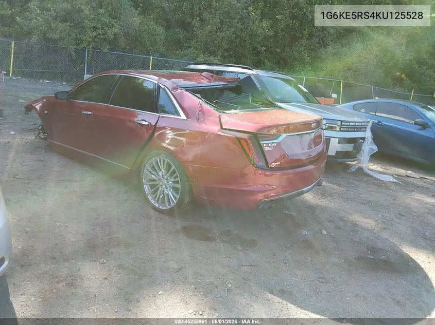 2019 Cadillac Ct6 Premium Luxury VIN: 1G6KE5RS4KU125528 Lot: 45255961