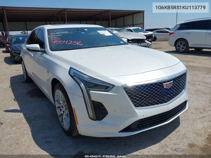 2019 Cadillac Ct6 Luxury VIN: 1G6KB5RS1KU113779 Lot: 45542316