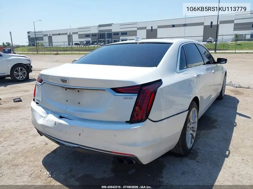 2019 Cadillac Ct6 Luxury VIN: 1G6KB5RS1KU113779 Lot: 45542316
