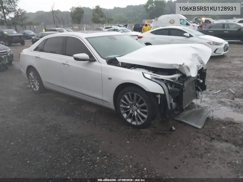 2019 Cadillac Ct6 Luxury VIN: 1G6KB5RS1KU128931 Lot: 45564206