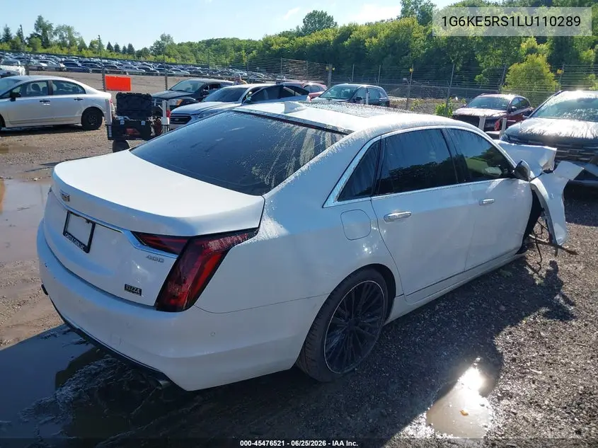 2020 Cadillac Ct6 Awd Premium Luxury VIN: 1G6KE5RS1LU110289 Lot: 45476521
