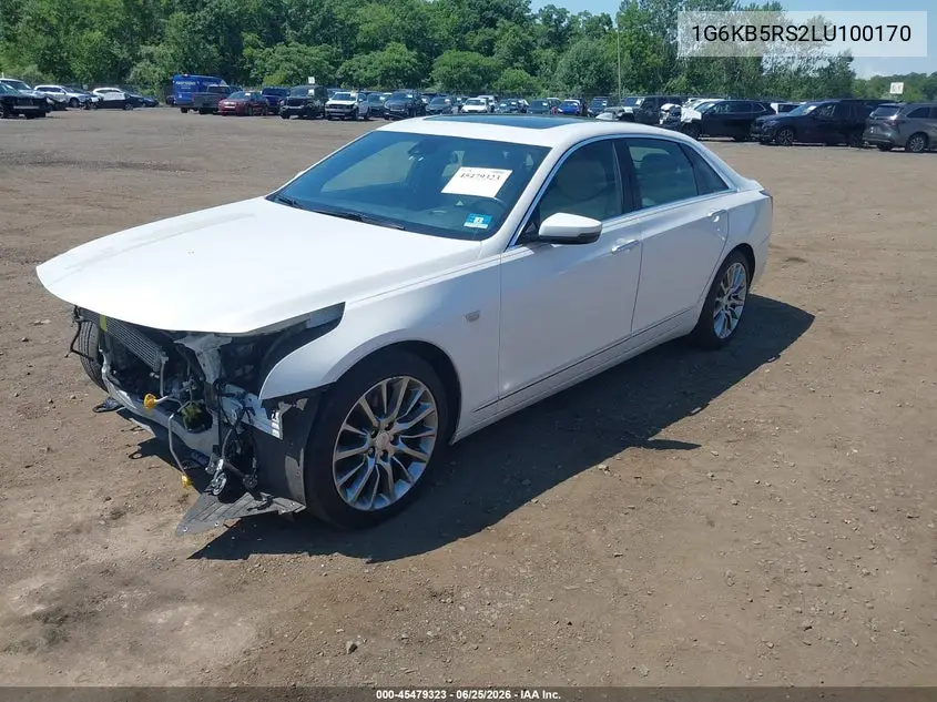 2020 Cadillac Ct6 Awd Luxury VIN: 1G6KB5RS2LU100170 Lot: 45479323