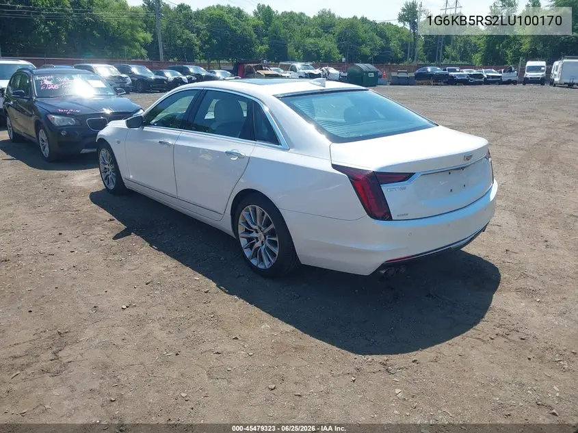 2020 Cadillac Ct6 Awd Luxury VIN: 1G6KB5RS2LU100170 Lot: 45479323