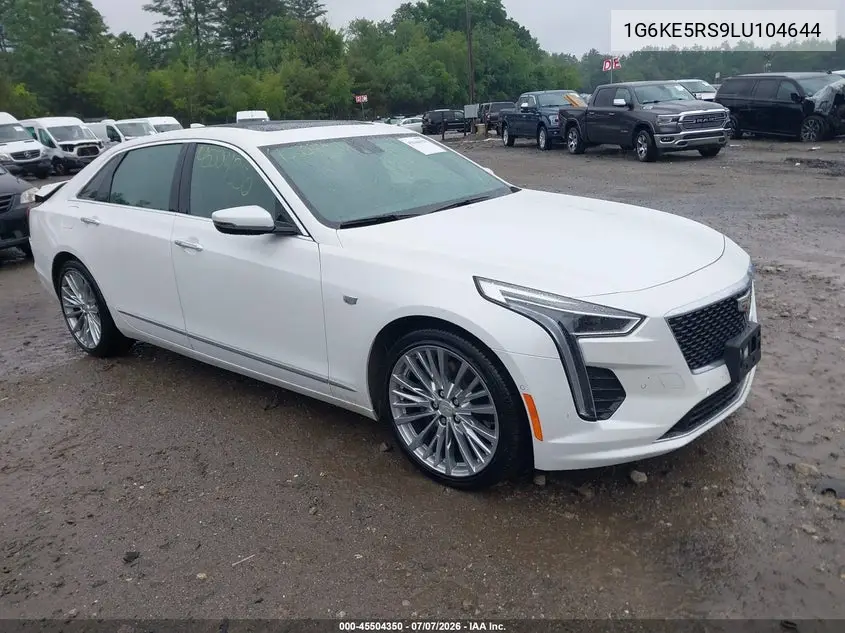 2020 Cadillac Ct6 Awd Premium Luxury VIN: 1G6KE5RS9LU104644 Lot: 45504350
